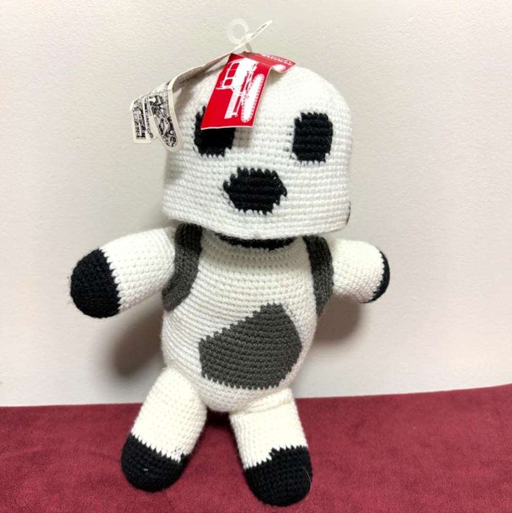 Spacecraft Brand Scary Bunny Astronaut Crochet Stuffed Animal RARE